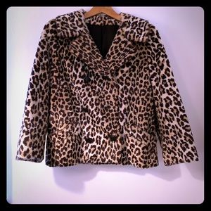 Vintage Faux Fur Swing Coat